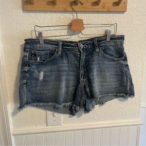 Denim Distressed Women Shorts